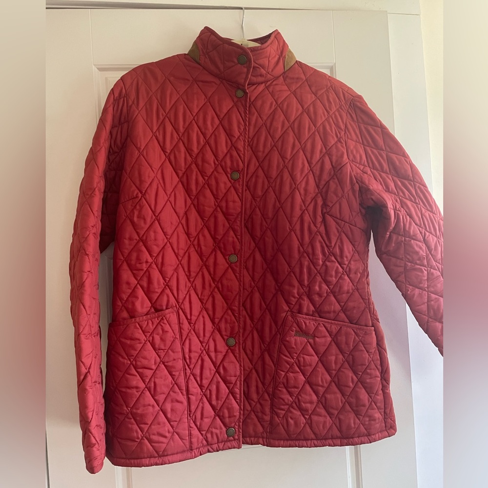 Barbour Women’s Quilted Jacket dark orange size US 12